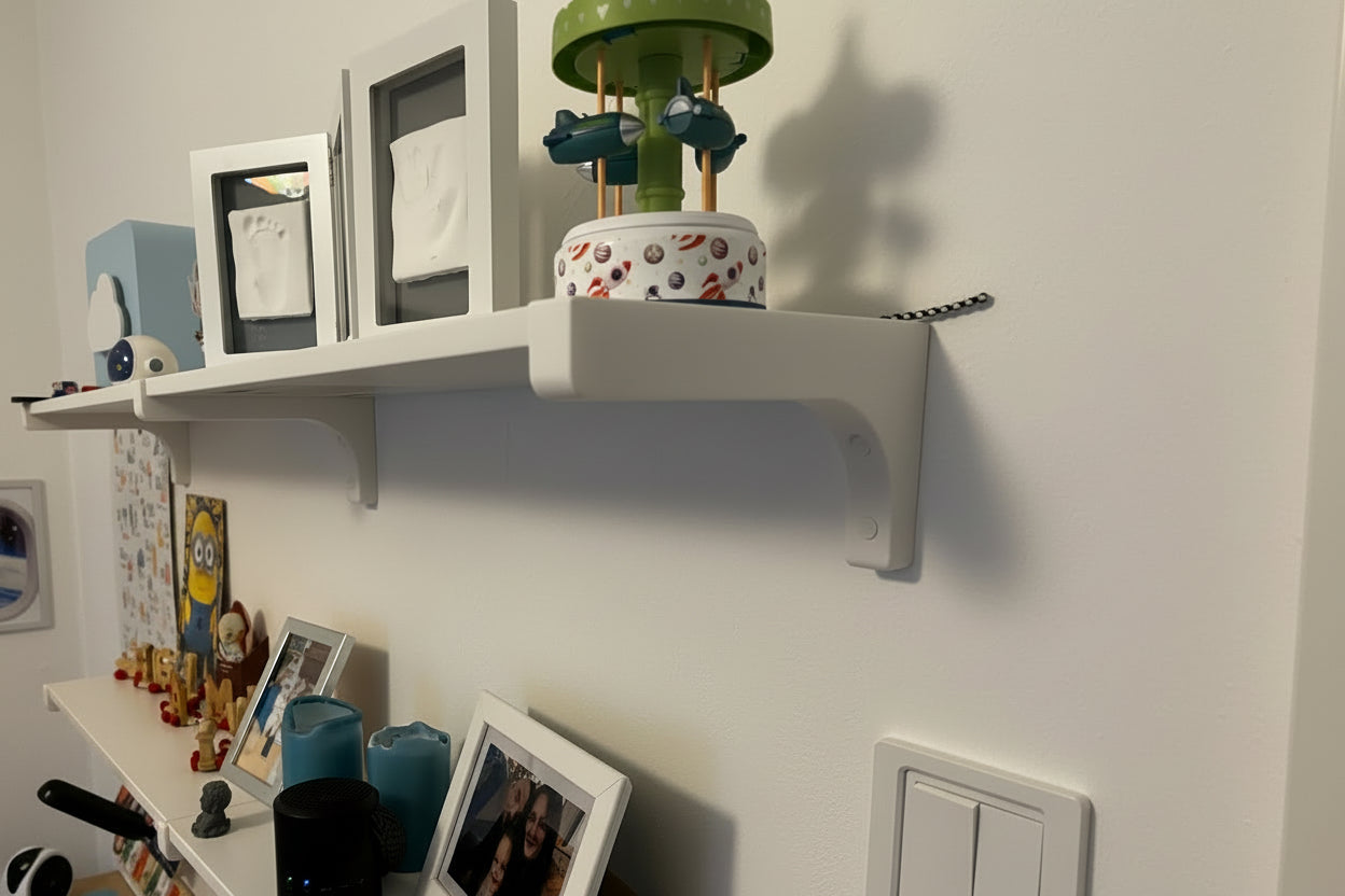 Équerres murales imprimées en 3D – Compatibles étagères IKEA