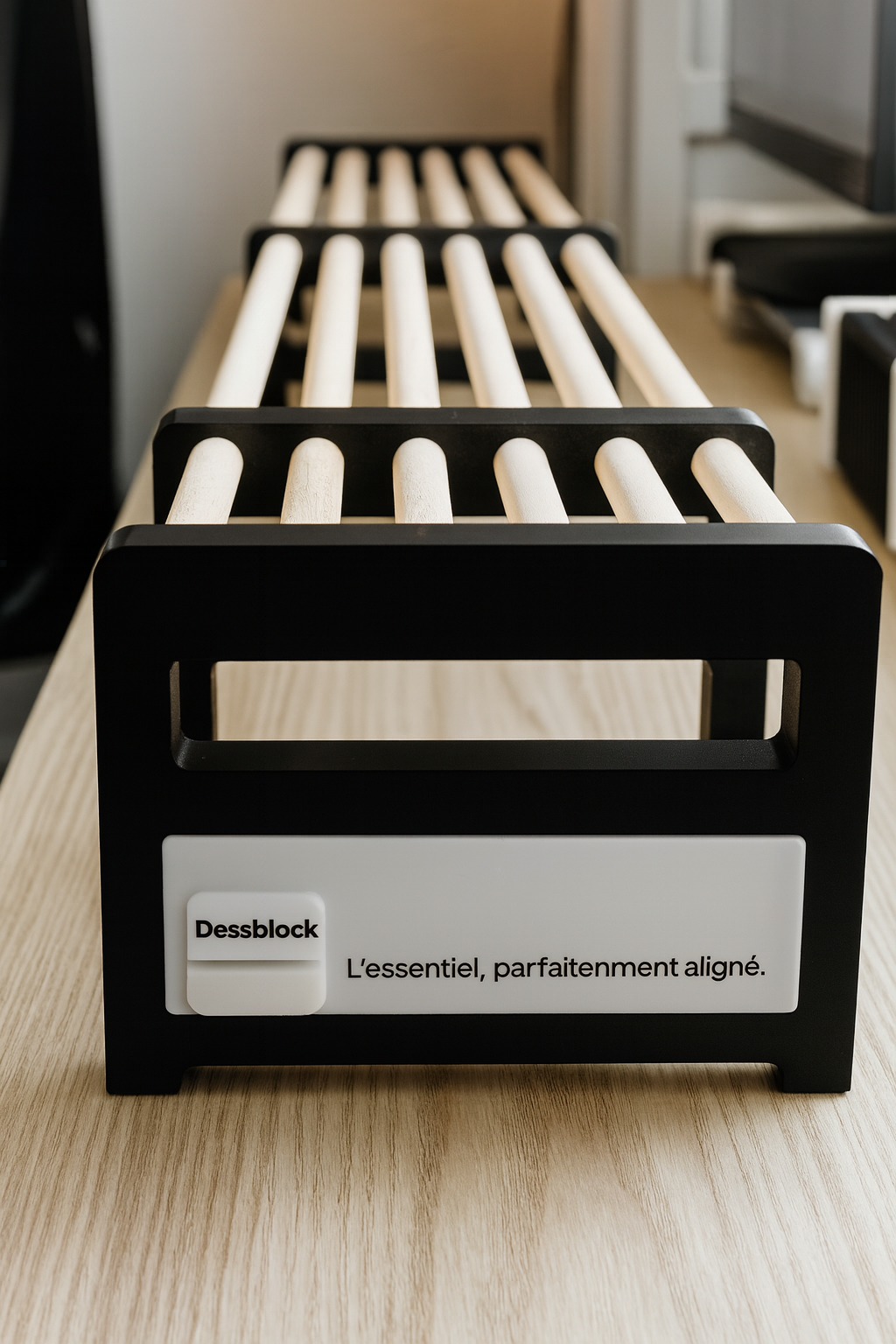 Deskblock M2 – Organisateur Modulaire en Bois