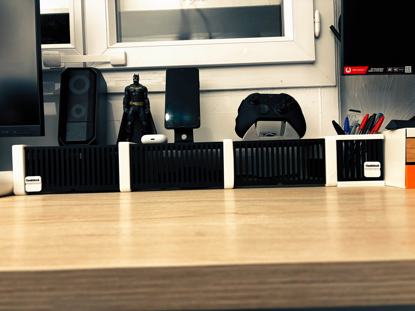 3 blocks modulaires + vide-poche + pot à stylo + support téléphone